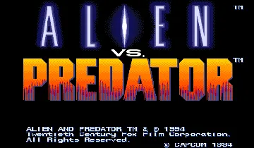 Alien vs. Predator (Euro 940520) screen shot title